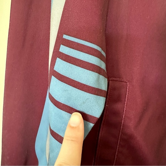 Vintage XL Gap Track Jacket Y2K Zip Up with Pockets Purple Blue Grey Fall Casual - Picture 7 of 11